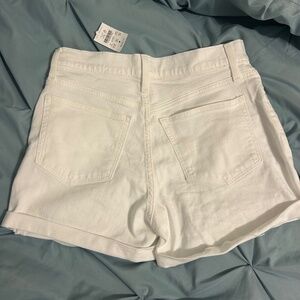 White denim shorts j crew